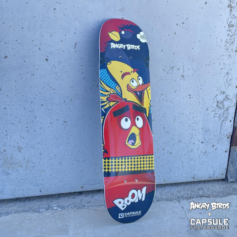 Angry Birds x Capsule Skateboards Flock Boom