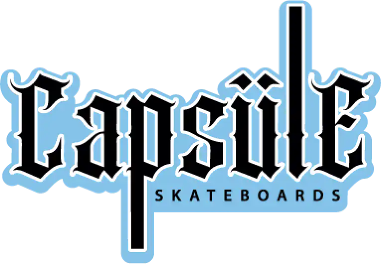 Capsule Skateboards gothic logo