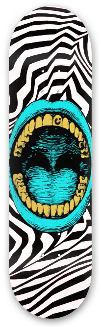 zebra skate deck