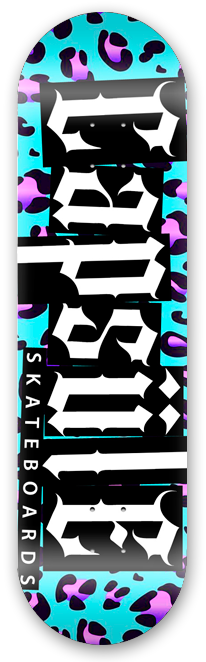 Lighter skatepark deck blue punk graphic Capsule