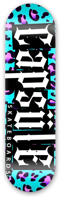 Lighter skatepark deck blue punk graphic Capsule